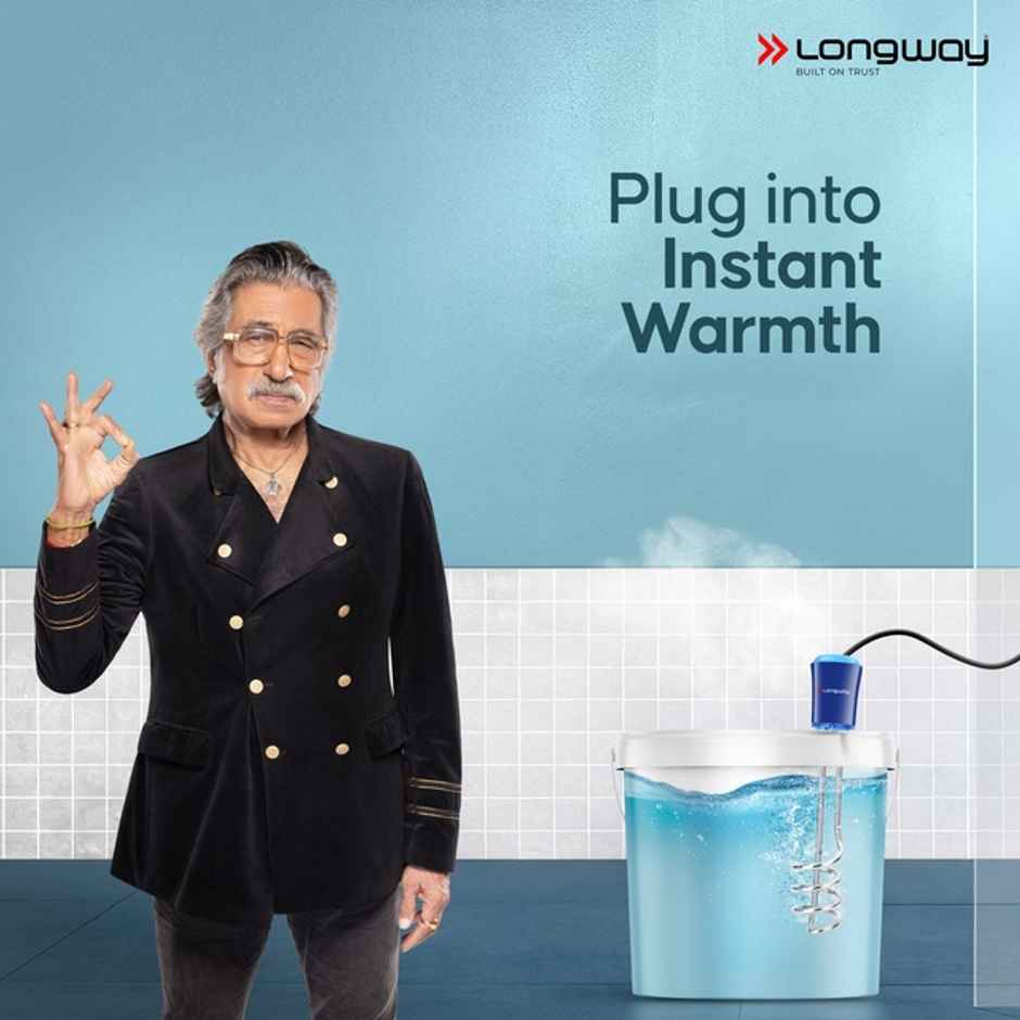 Longway LWIR01 1500W Immersion Heater | Waterproof, Shockproof | Fast Heating | ISI Certified | Blue