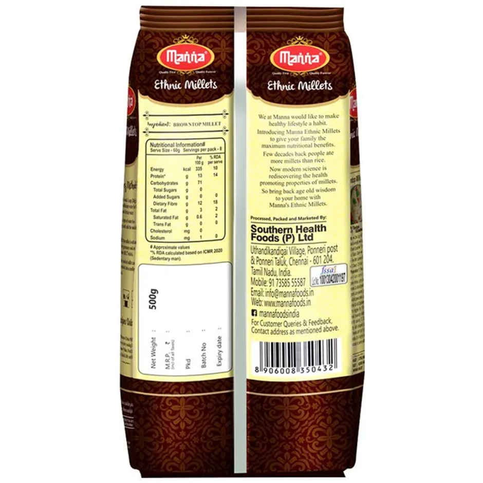 Manna Brown Top Millet