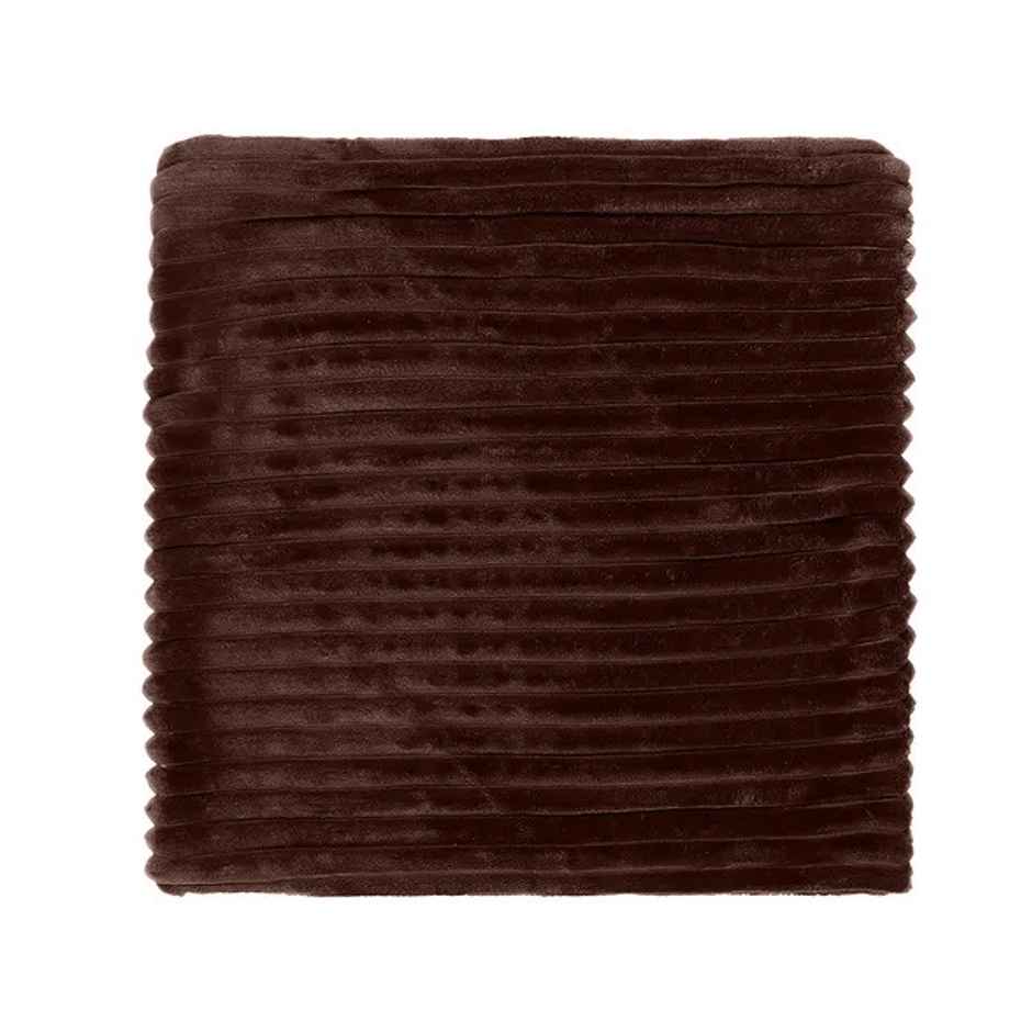 Status Ribbed Cushion Cover Set Of 2 40 Cm x 40 Cm - Brown