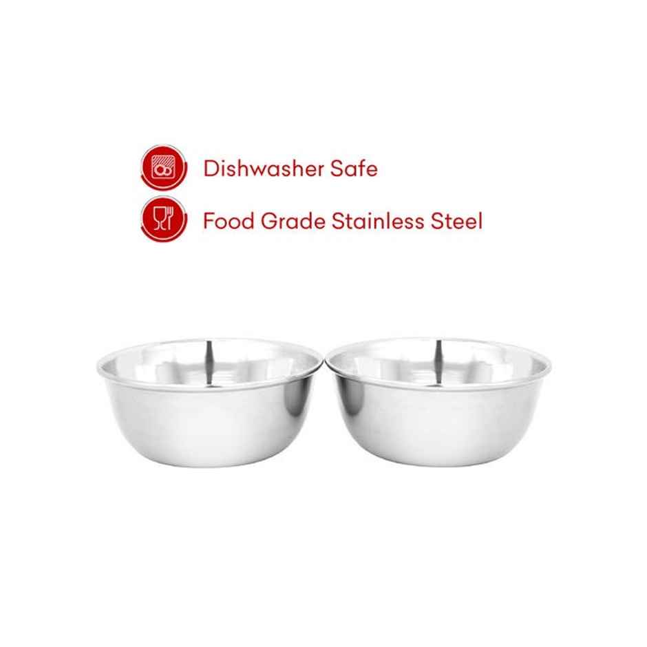 BAY6 Steel Veg - Curry Bowl 6 Inch | 4 Piece