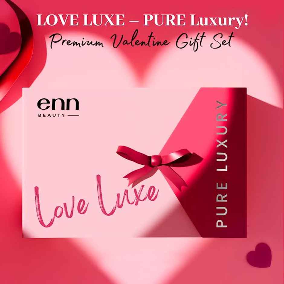 Enn Beauty Love Luxe Valentines Gift Set (1pc) & Crochet Teddy (1pc) Combo