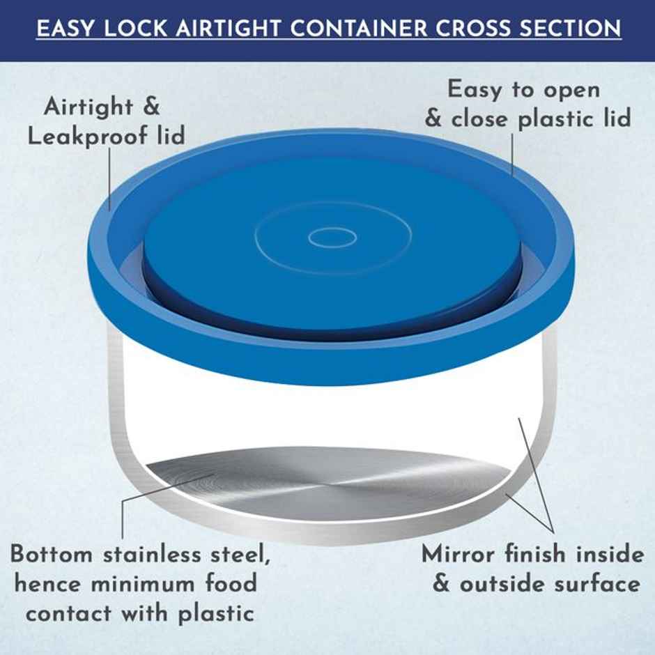 Magnus Fancy 3 Steel Lunch Box Set With Stainless Steel Washable Cover, And Stylish Carry Bag