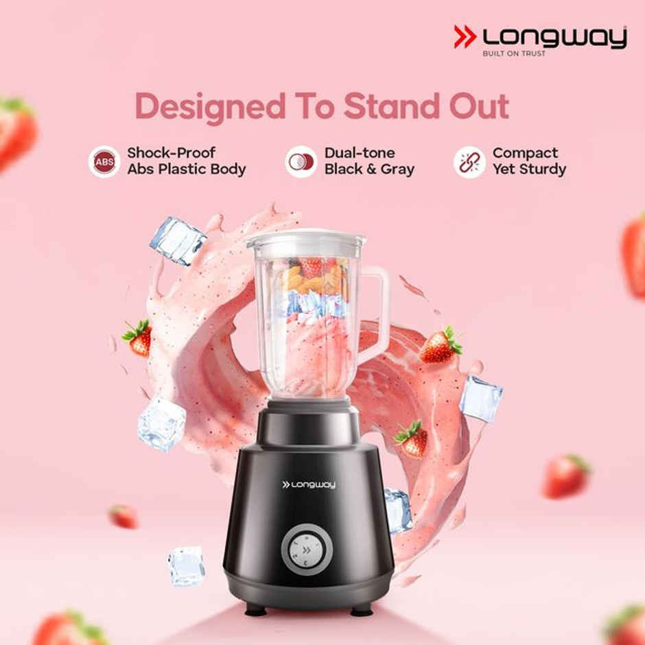 Roto Max Up to 750W Max Output Juicer Mixer Grinder | 2 Years Warranty | 4 Jars | Black & Grey