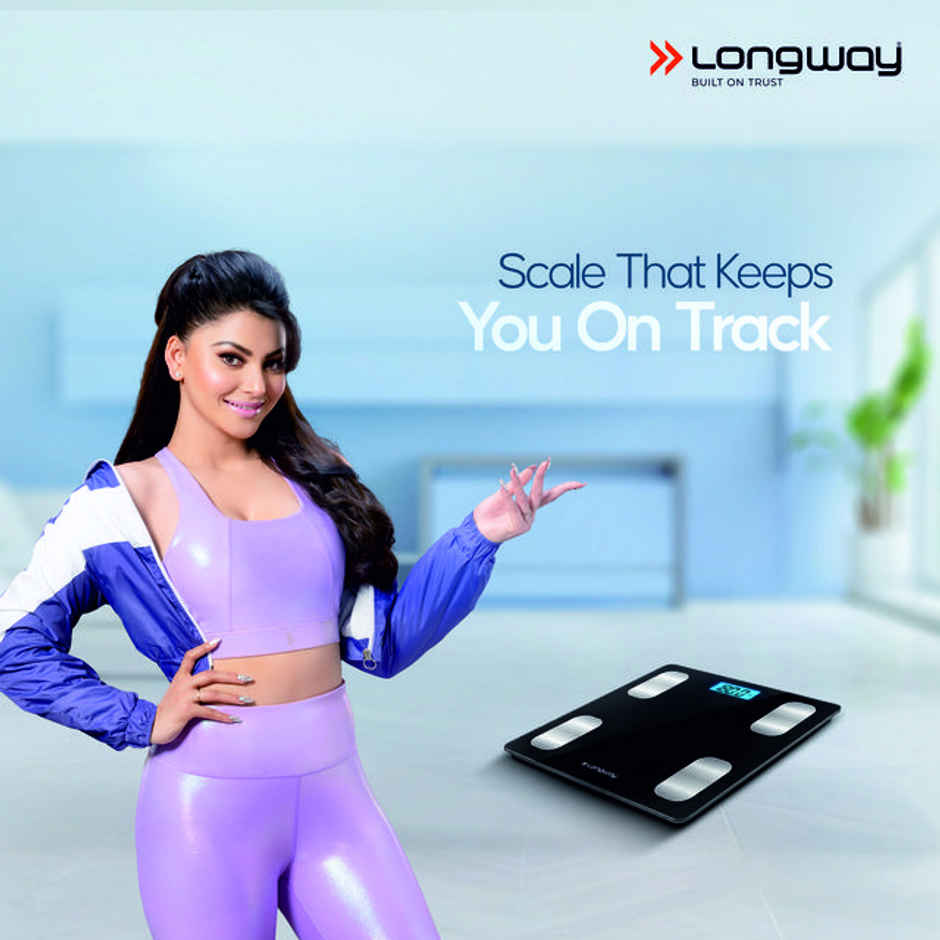 Longway Digital Weight Machine | Thick Glass | LCD Display | 180 kg Max | 36-Month Warranty | Black
