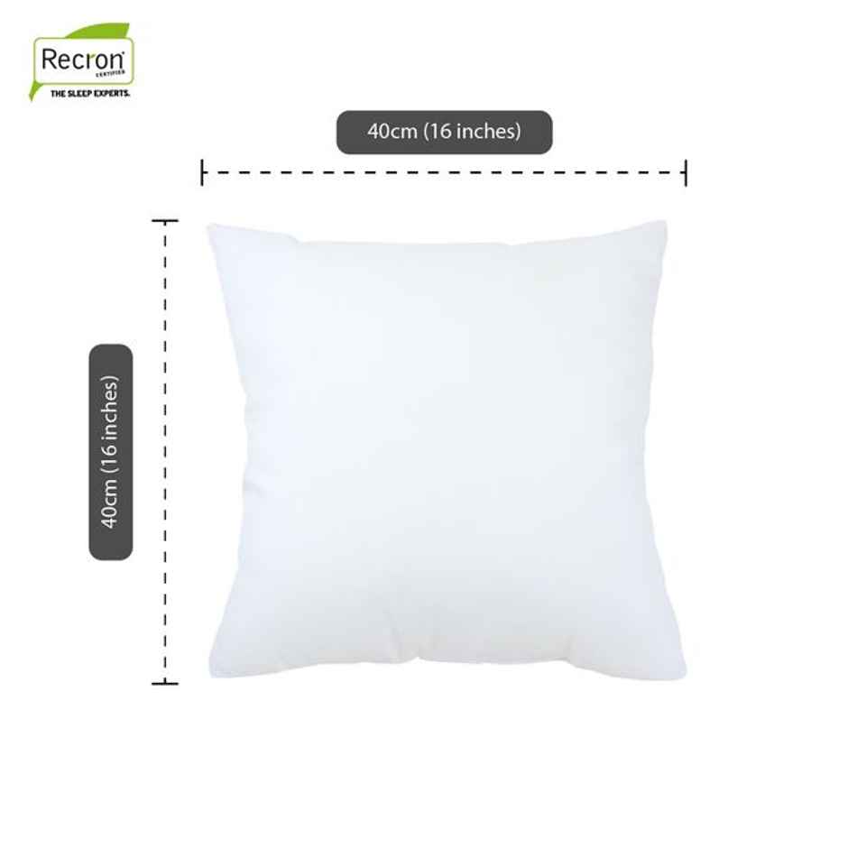 Recron Certified Blume Cushion | 16 x 16 inch | Pack of 2