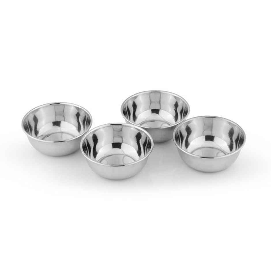 BAY6 Steel Veg - Curry Bowl Set 5.5 Inch | 4 Piece