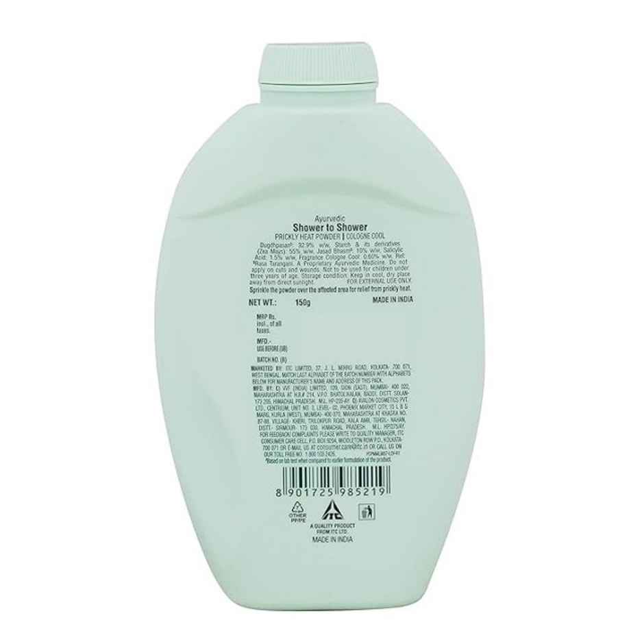 Shower To Shower Prickly Heat Powder - Cologne Cool