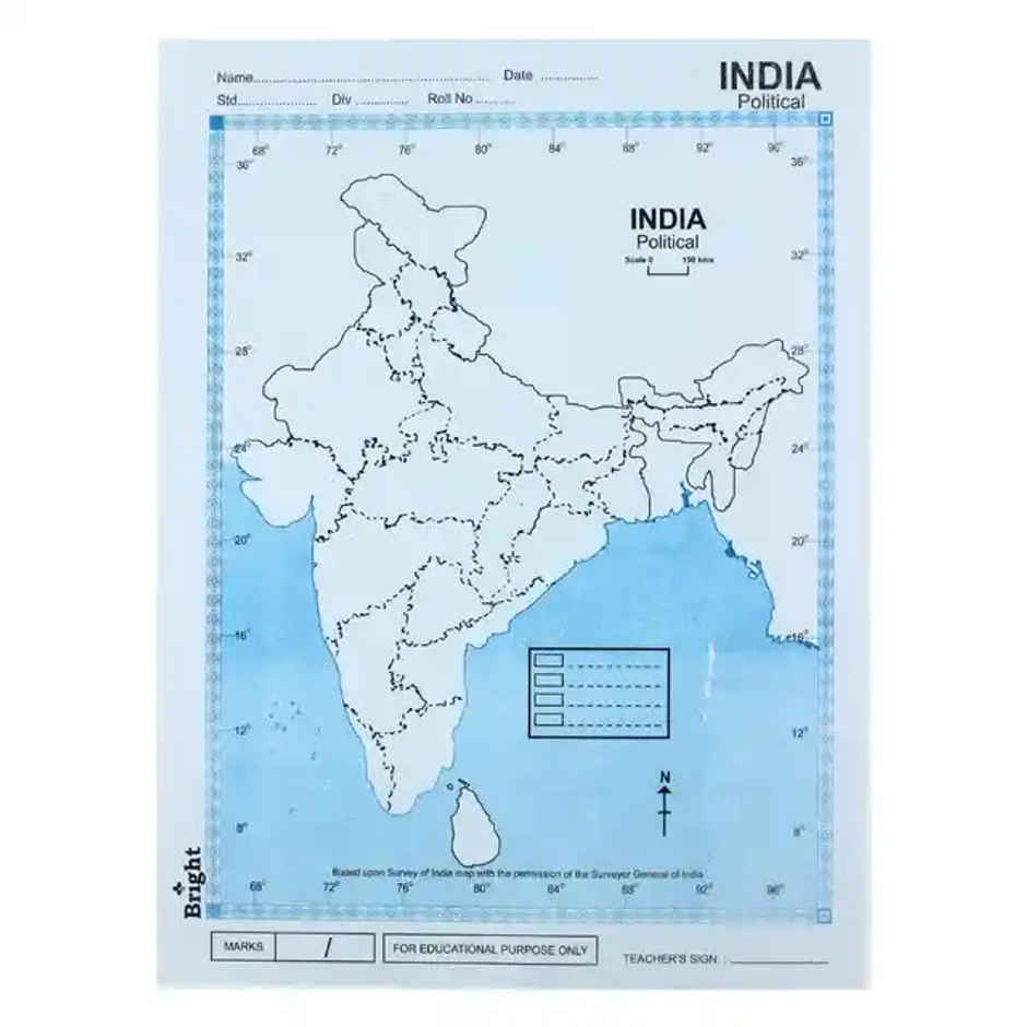 ABK India Political Map