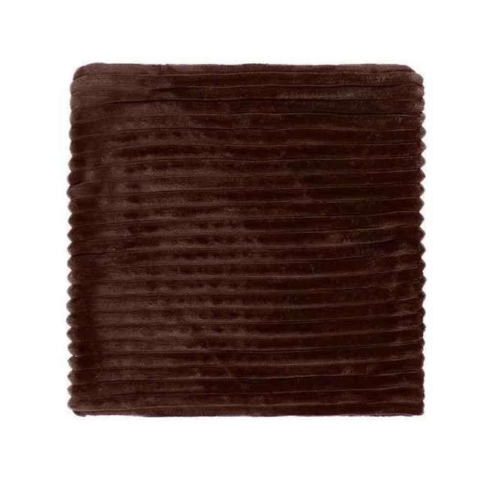 Status Ribbed Cushion Cover Set Of 2 16 x 16 in - Brown