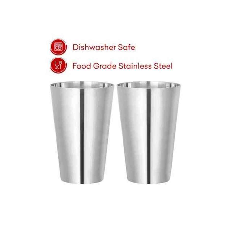 BAY6 Steel Plain Glass 7 Inch | 4 Piece