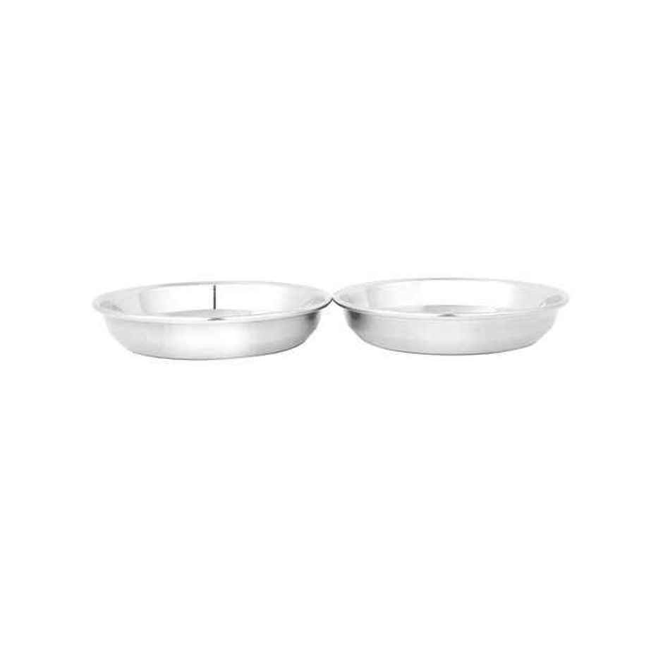 BAY6 Steel Traditional Halwa Plate Set | 5.5 Inch | 4 Piece