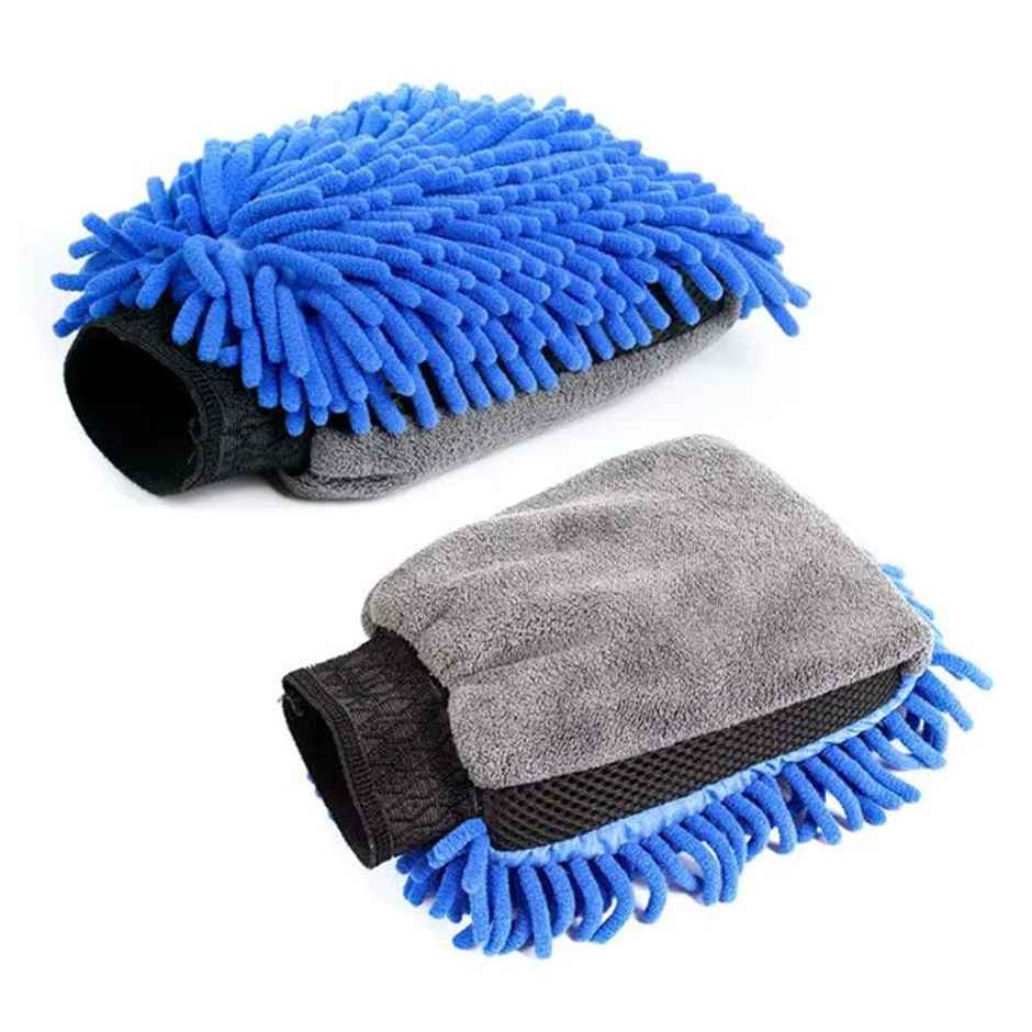 Sheen Microfiber Car Cleaning Cloth Glove | 350 GSM (Colour May Vary)