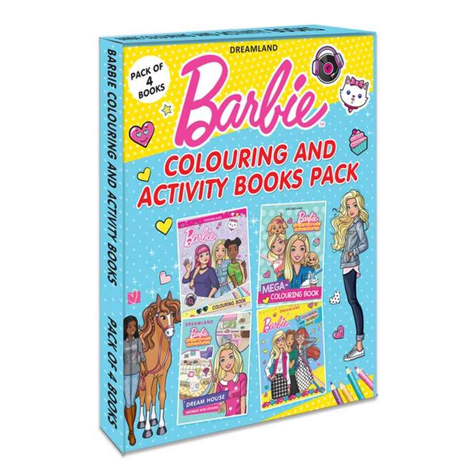 Barbie Colouring & Activity Books Pack of 4 |Gift for kid |Book Gift Pack| Barbie Book Set|160 Page
