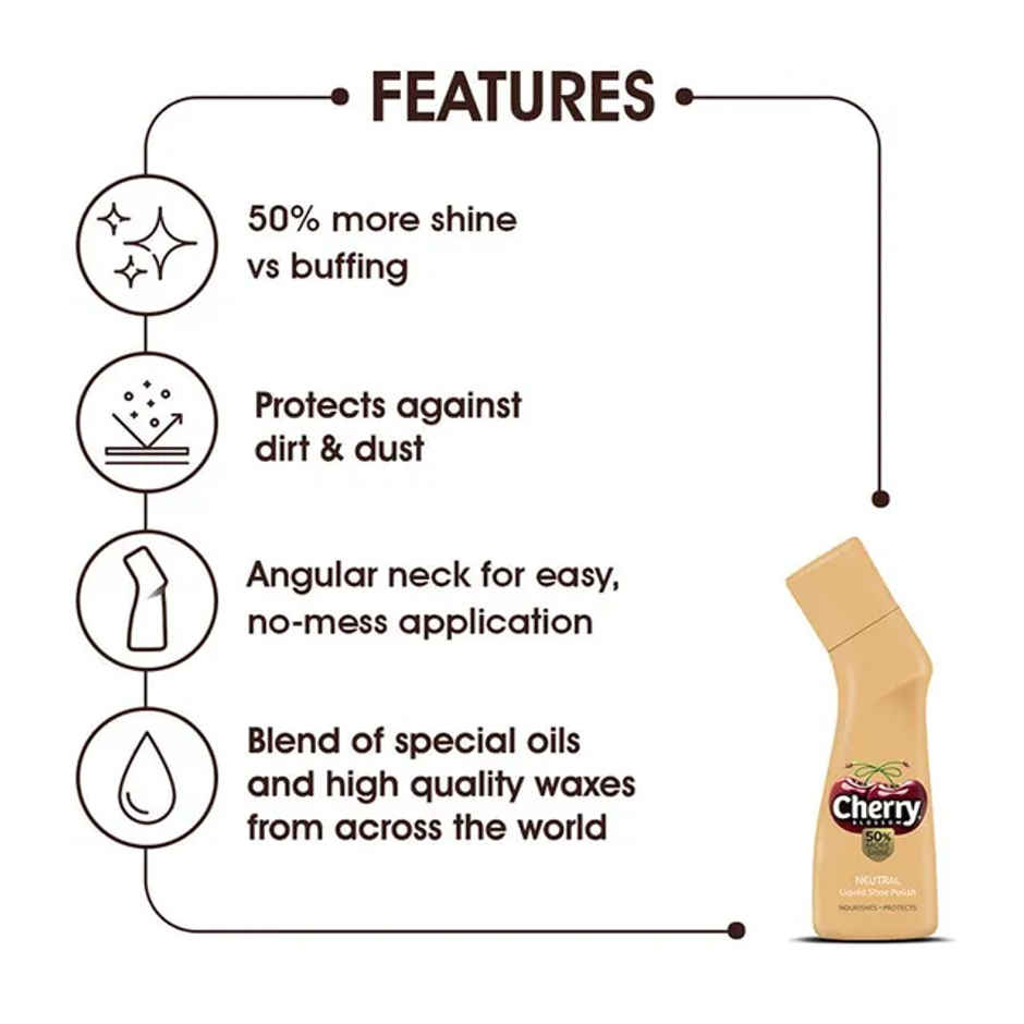 Cherry Blossom Neutral Liquid Shoe Polish