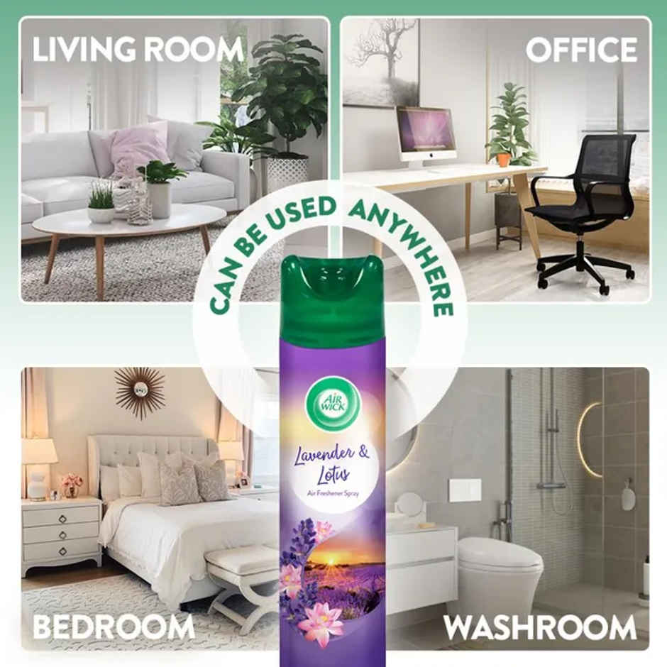 Air Wick Lavender & Lotus Room Air Freshener Spray Aerosol