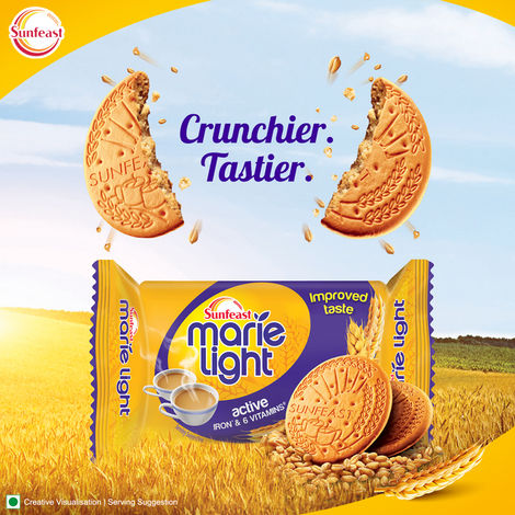 Sunfeast Marie Light Active, Marie Biscuits with Iron and 6 Vitamins Family Pack