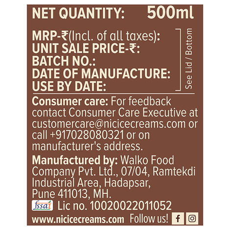 NIC Chocochips Ice Cream Tub