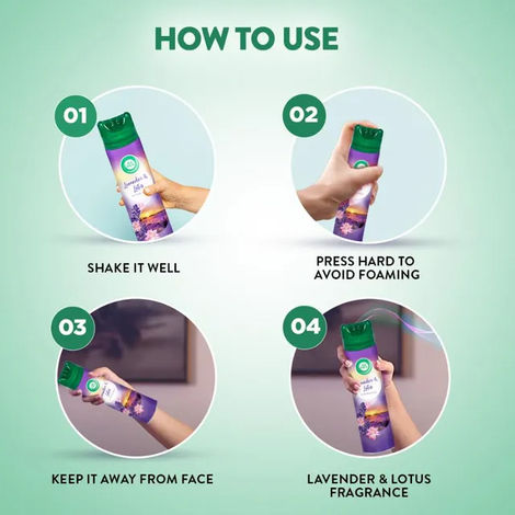 Air Wick Lavender & Lotus Room Air Freshener Spray Aerosol