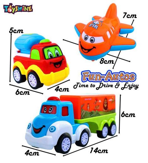 Toyshine Friction-Powered Multicolor Automobile for Kids