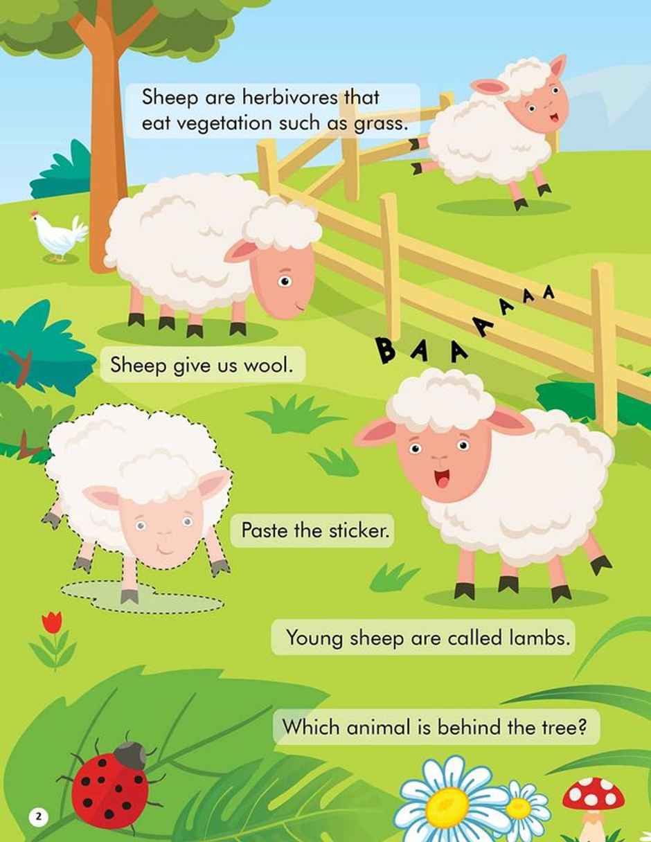 Explore the Farm Activity Book with Stickers & 3D Models | Boosts Creativity Skills|Kids Books