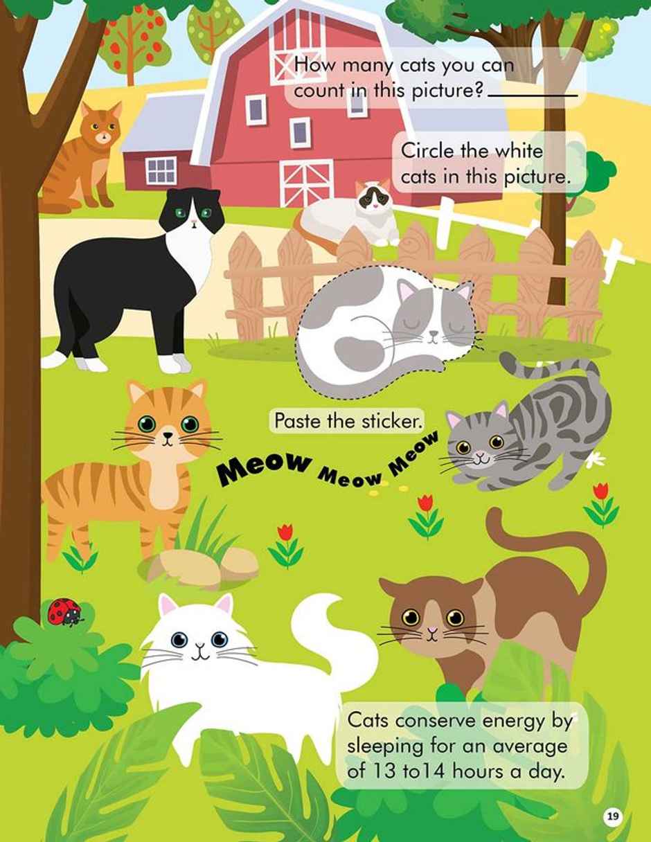 Explore the Farm Activity Book with Stickers & 3D Models | Boosts Creativity Skills|Kids Books