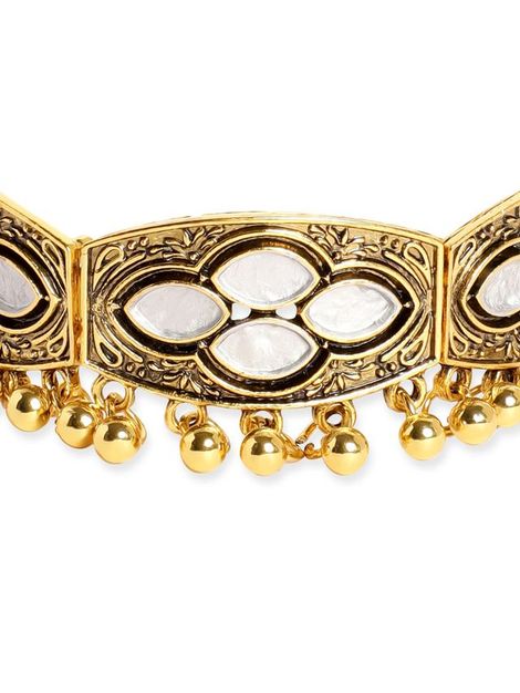 Rubans Gold Plated Bangle Style Bracelet