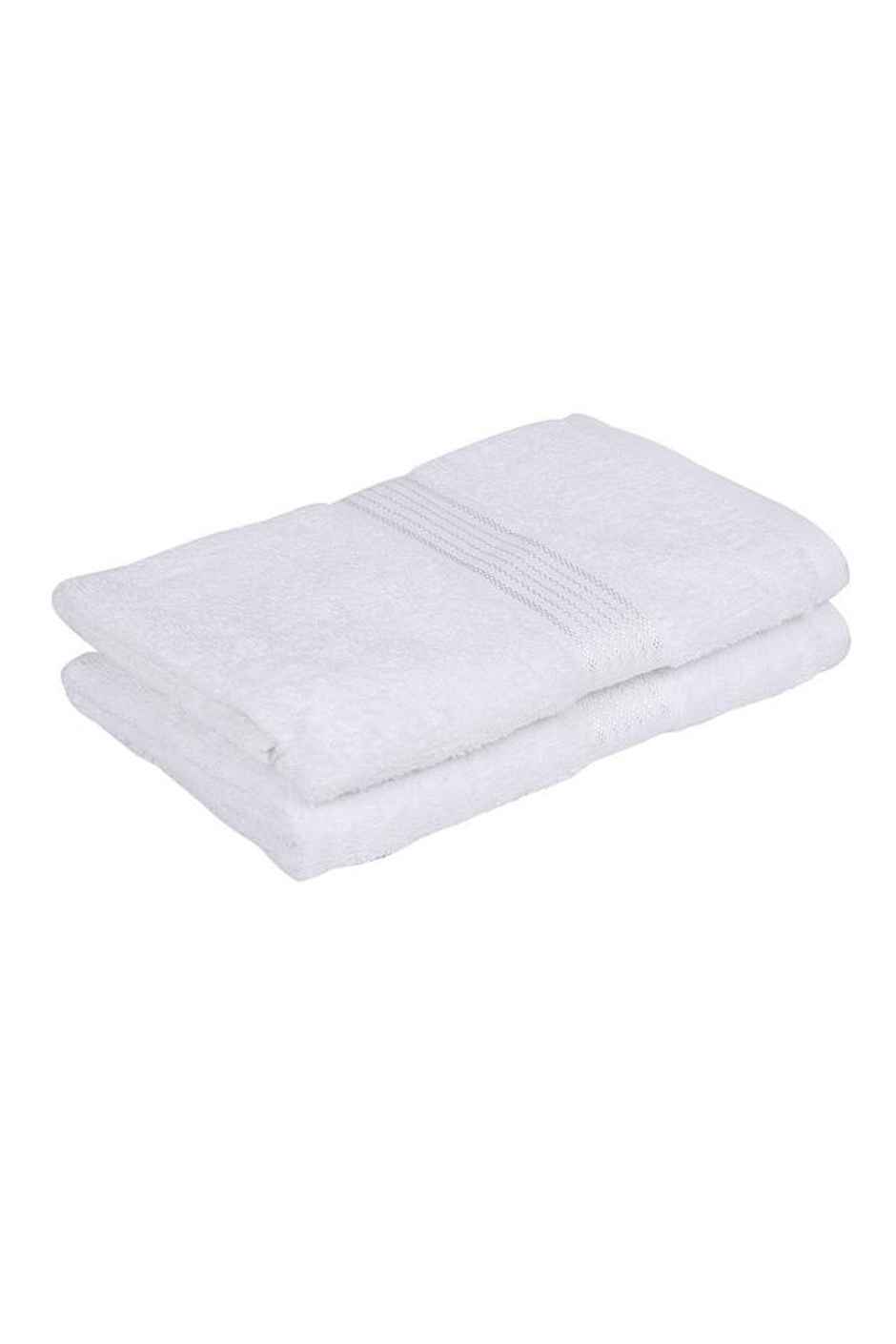 Kopa Quick Dry Pure Cotton Soft Terry Towel 2Pc Bath, 2Pc Hand, 4Pc FaceD'Ross | Pack of 8 | White