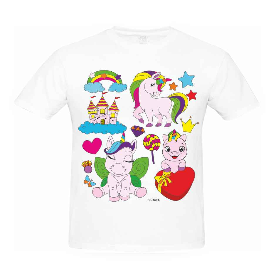 Ratna's Paint Your T-Shirt Unicorn