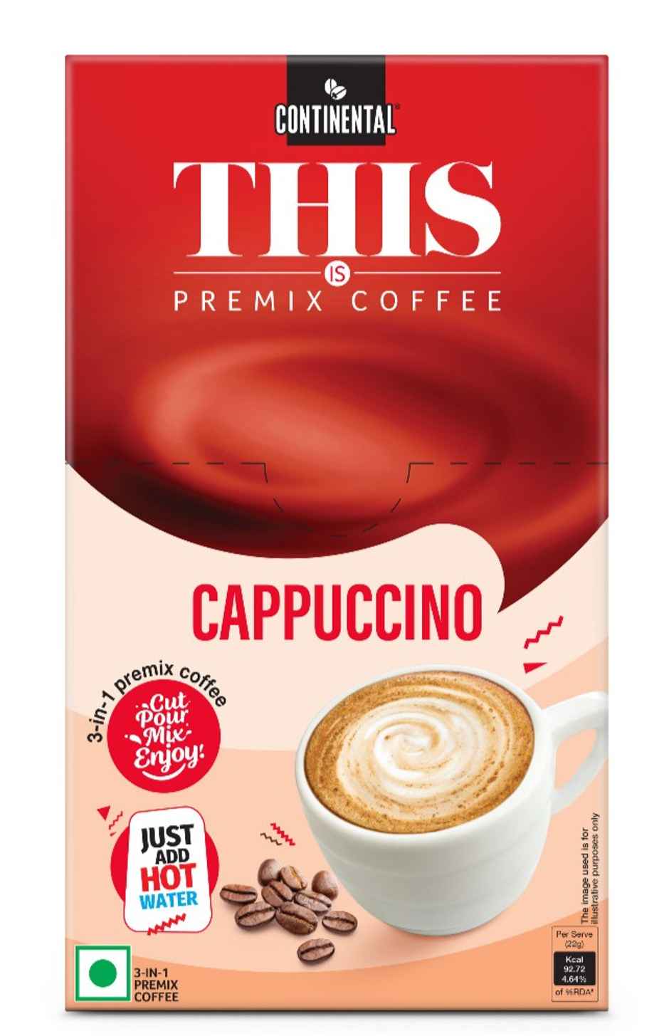 Continental THIS Premix Coffee Powder - Cappuccino | Sachet Combo