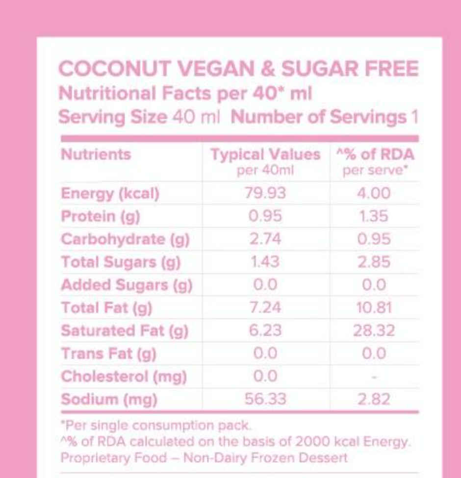 MINUS THIRTY Coconut Mini Stick Vegan & Sugar Free