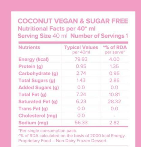MINUS THIRTY Coconut Mini Stick Vegan & Sugar Free