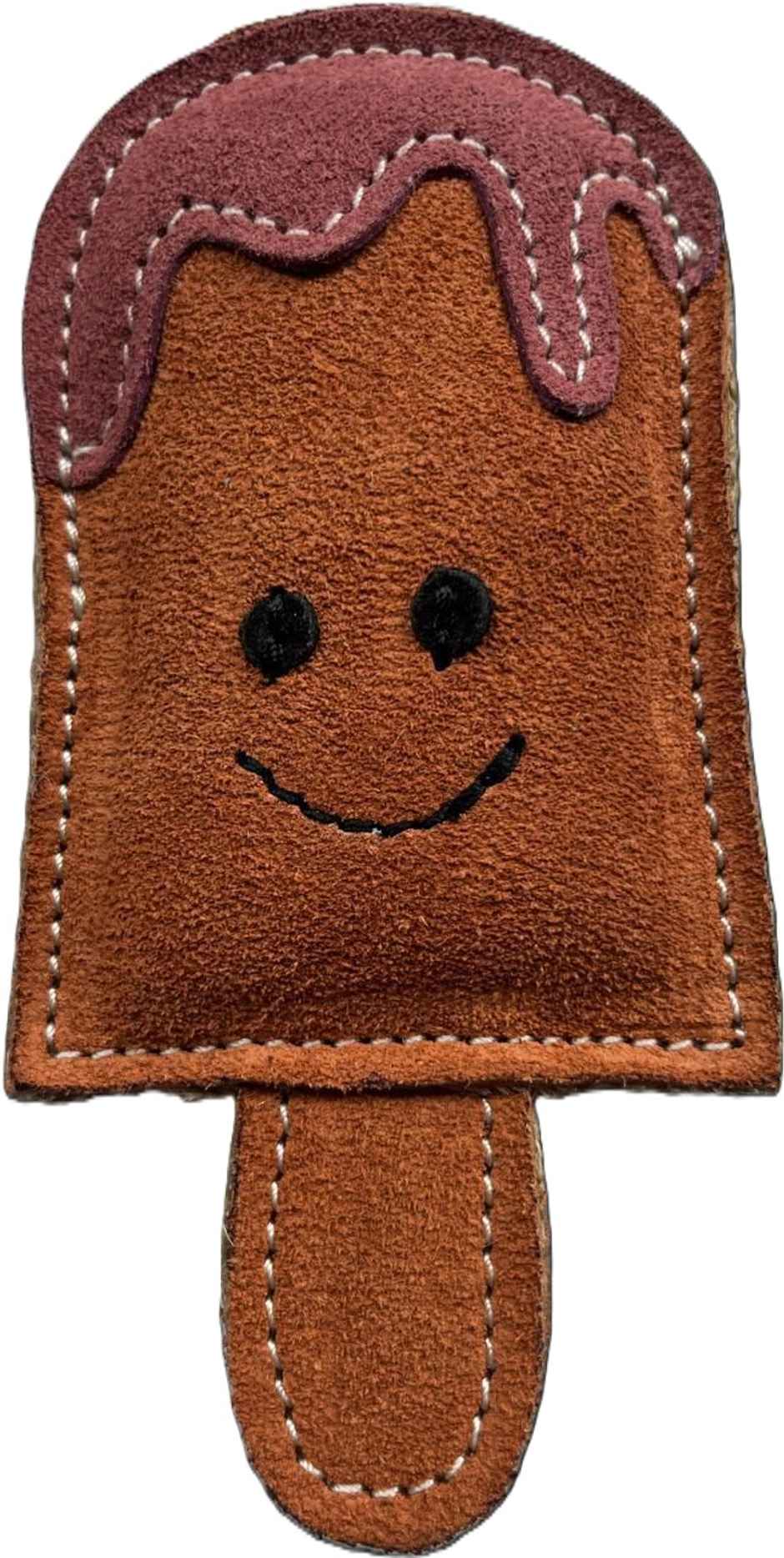 Nootie Leather Chew Toy | Popsicle Design for Dogs & Puppies