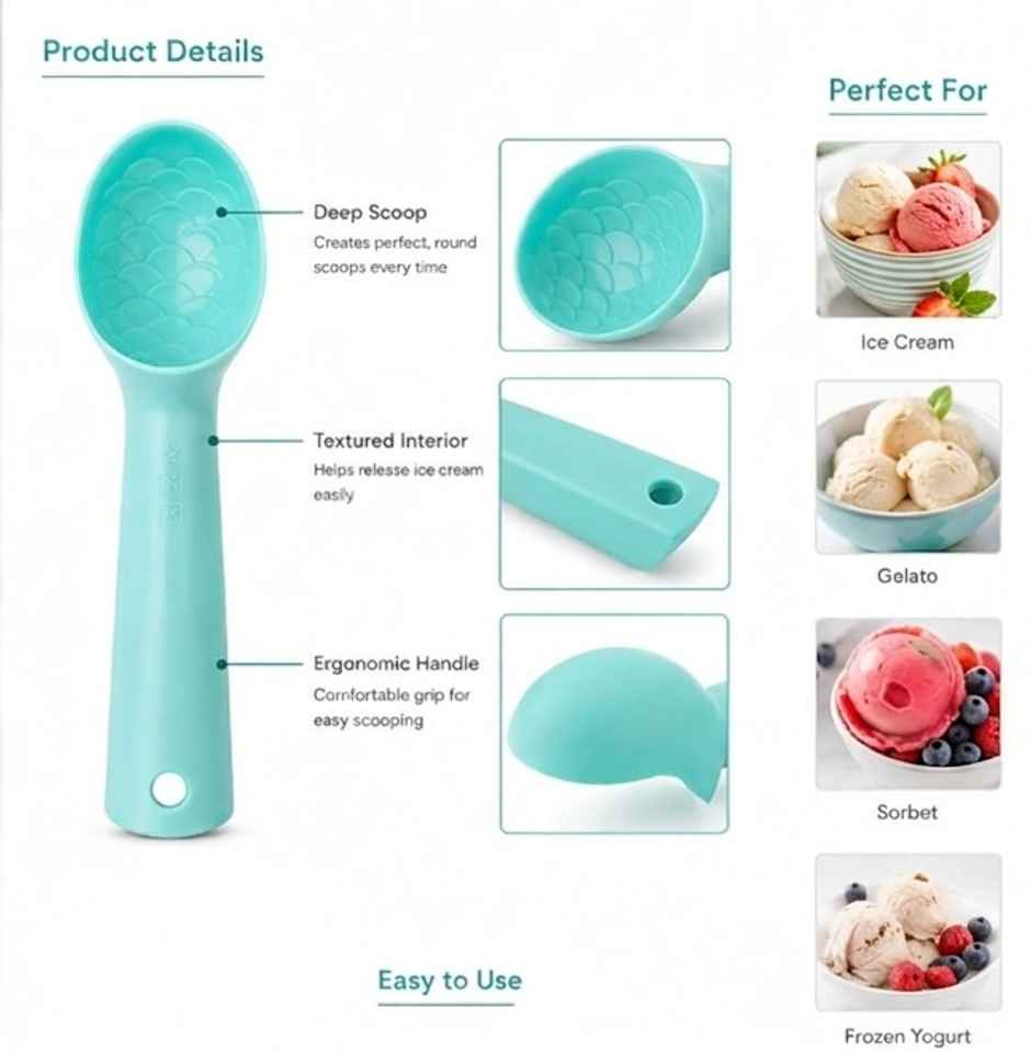 Everest Utility Ice Cream Scoop