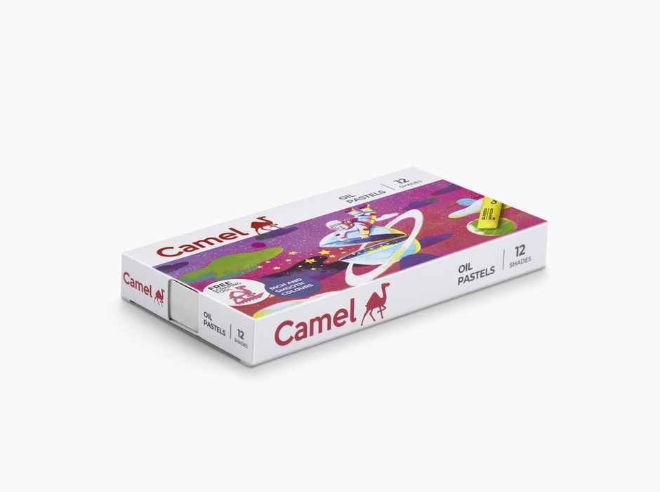 Camel Student Oil Pastels Assorted Plastic Pack Of 12 Shades