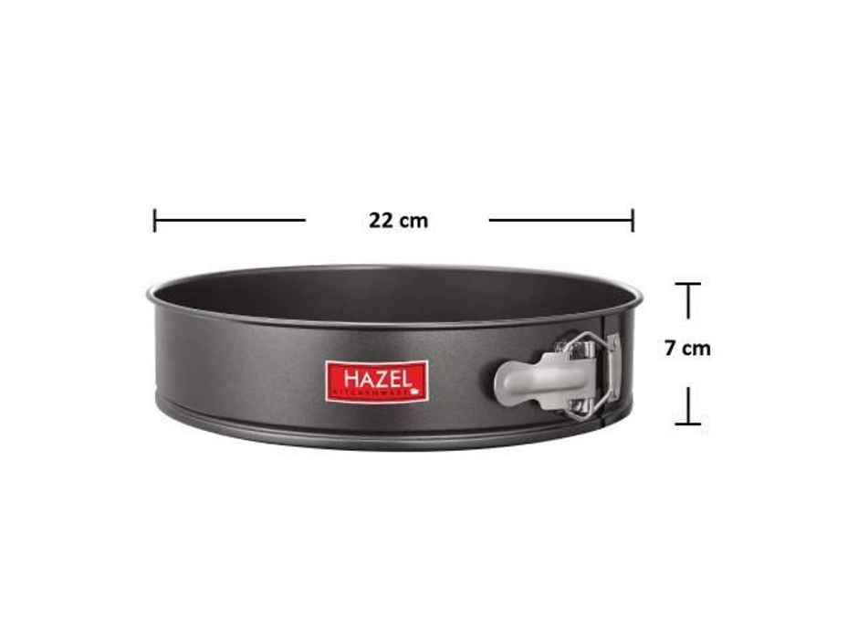 Hazel 22 Cm Round Aluminium Cake Mould, Non-Stick, Microwave Safe, Removable Base