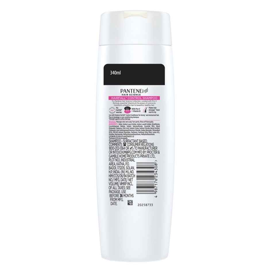 Pantene Hairscience Hairfall Control Shampoo Lesser Hairfall,With Vitaminb