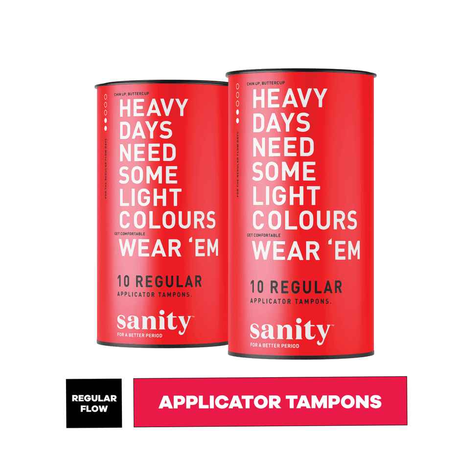 Sanity Regular Applicator Tampons Pack Of 20