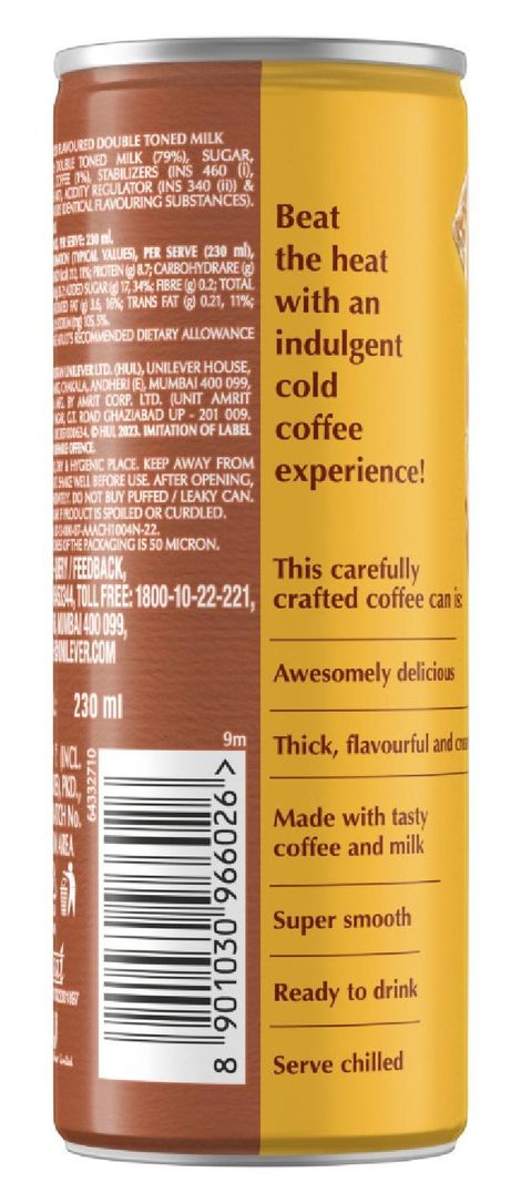 Bru Classic Cold Coffee (180ml) & Bru Caramel Cold Coffee (180ml) & Bru Hazelnut Cold Coffee (180ml) Combo