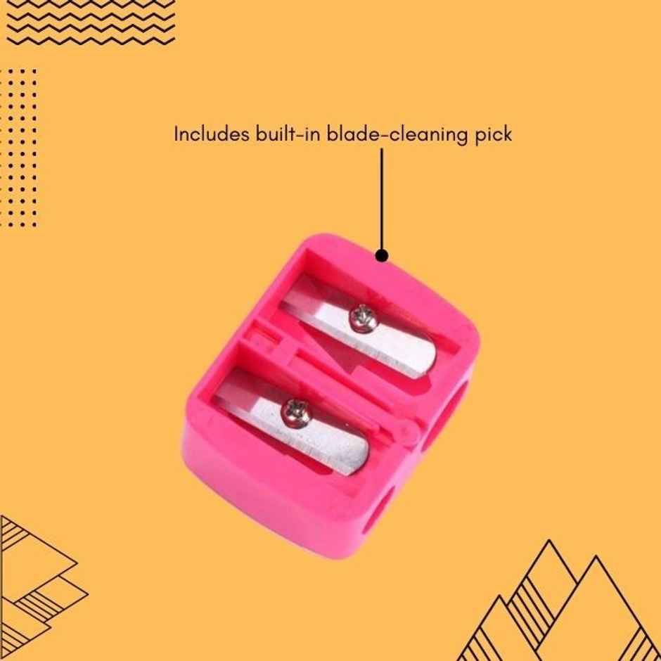 Bronson Professional Kajal Pencil And Crayon Lipstick Dual Sharpener