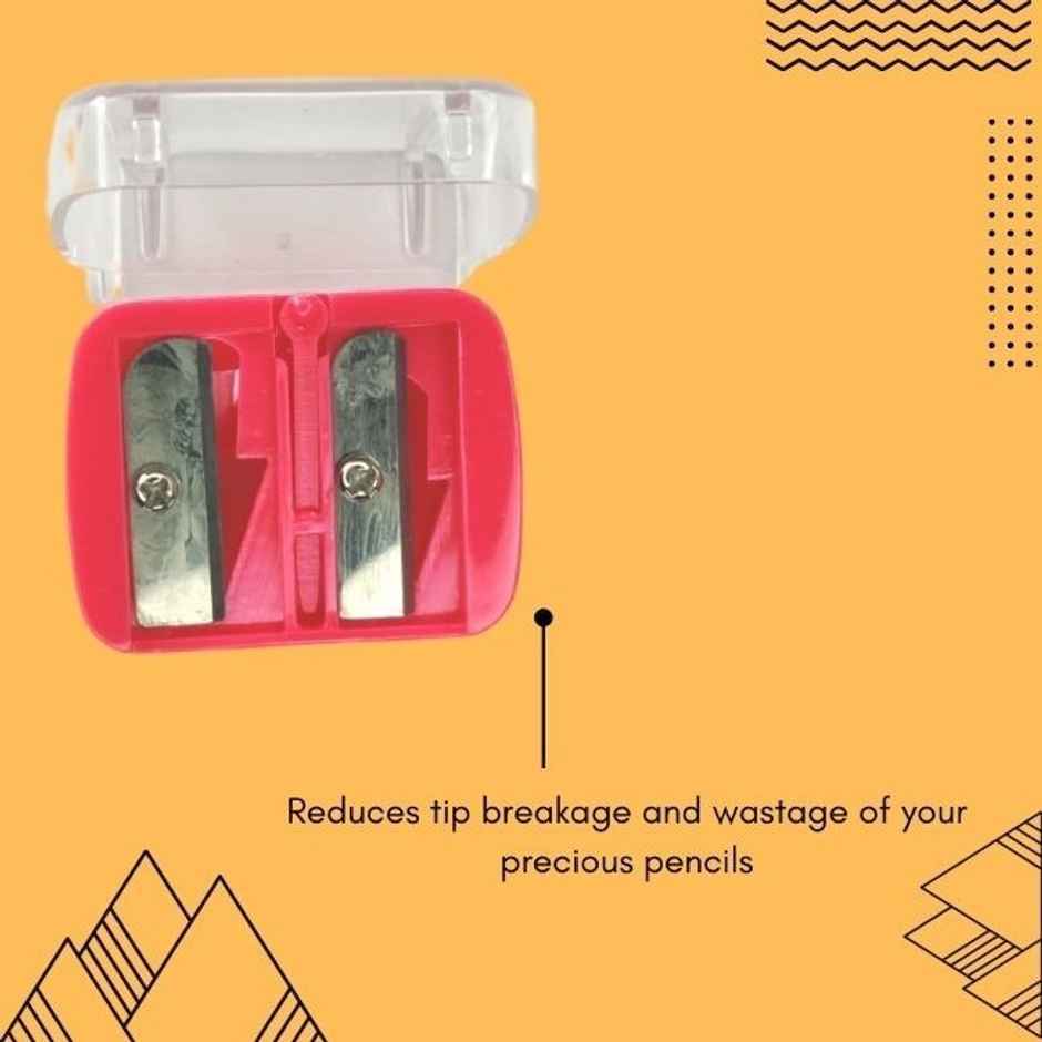 Bronson Professional Kajal Pencil And Crayon Lipstick Dual Sharpener