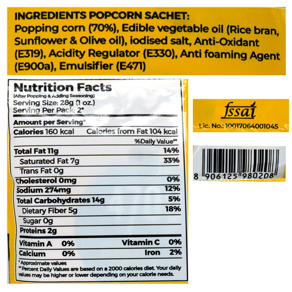 4700BC Instant Popcorn Cheese