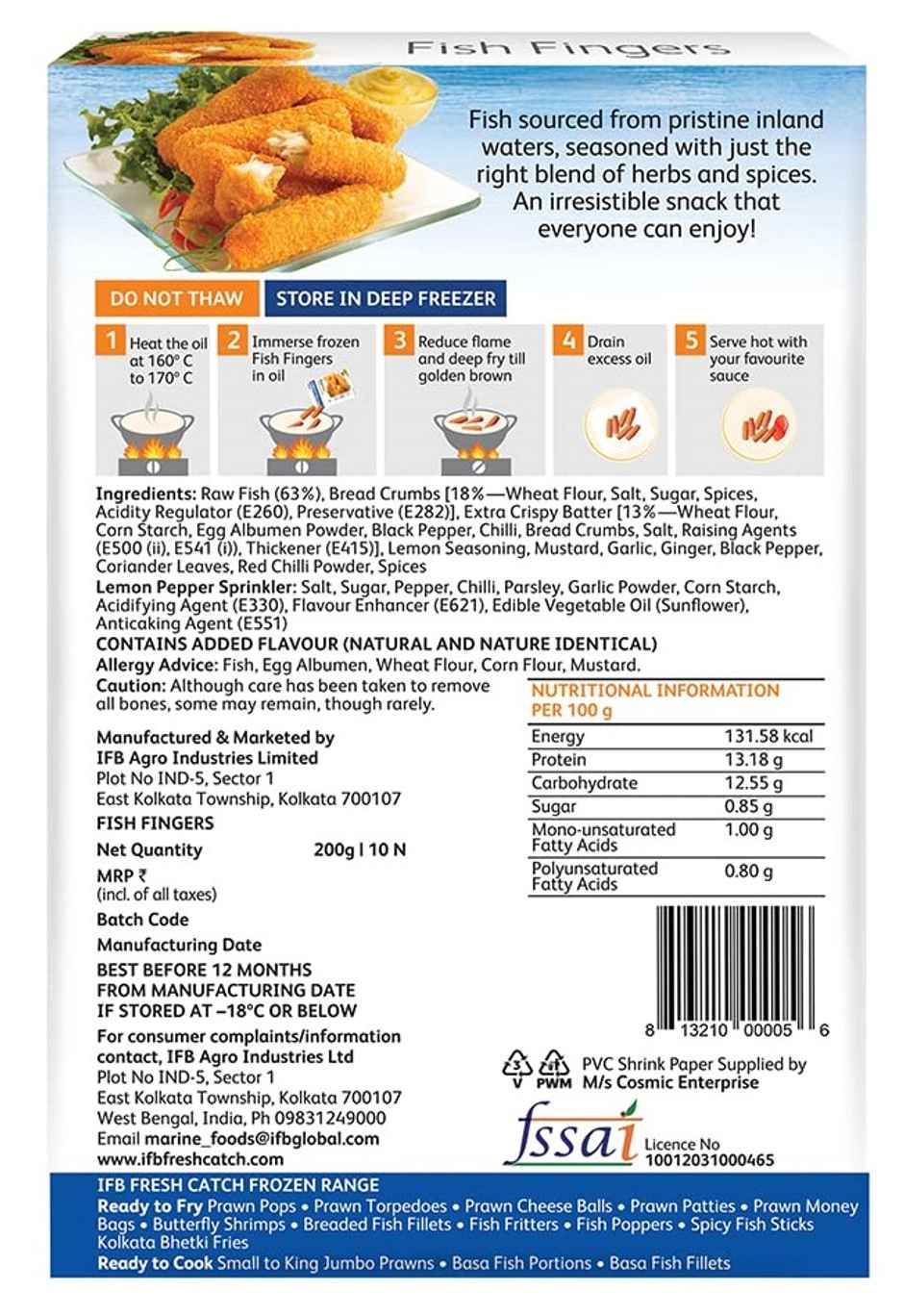 IFB Fresh Catch Fish Finger