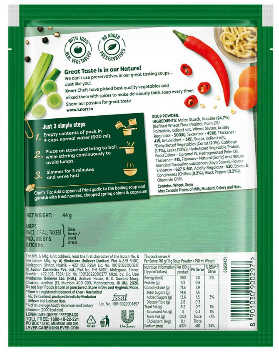 Knorr International Hong Kong Manchow Noodle Soup Combo