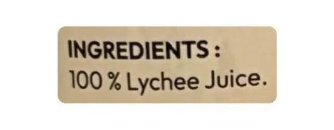 No filter 100% juice lychee