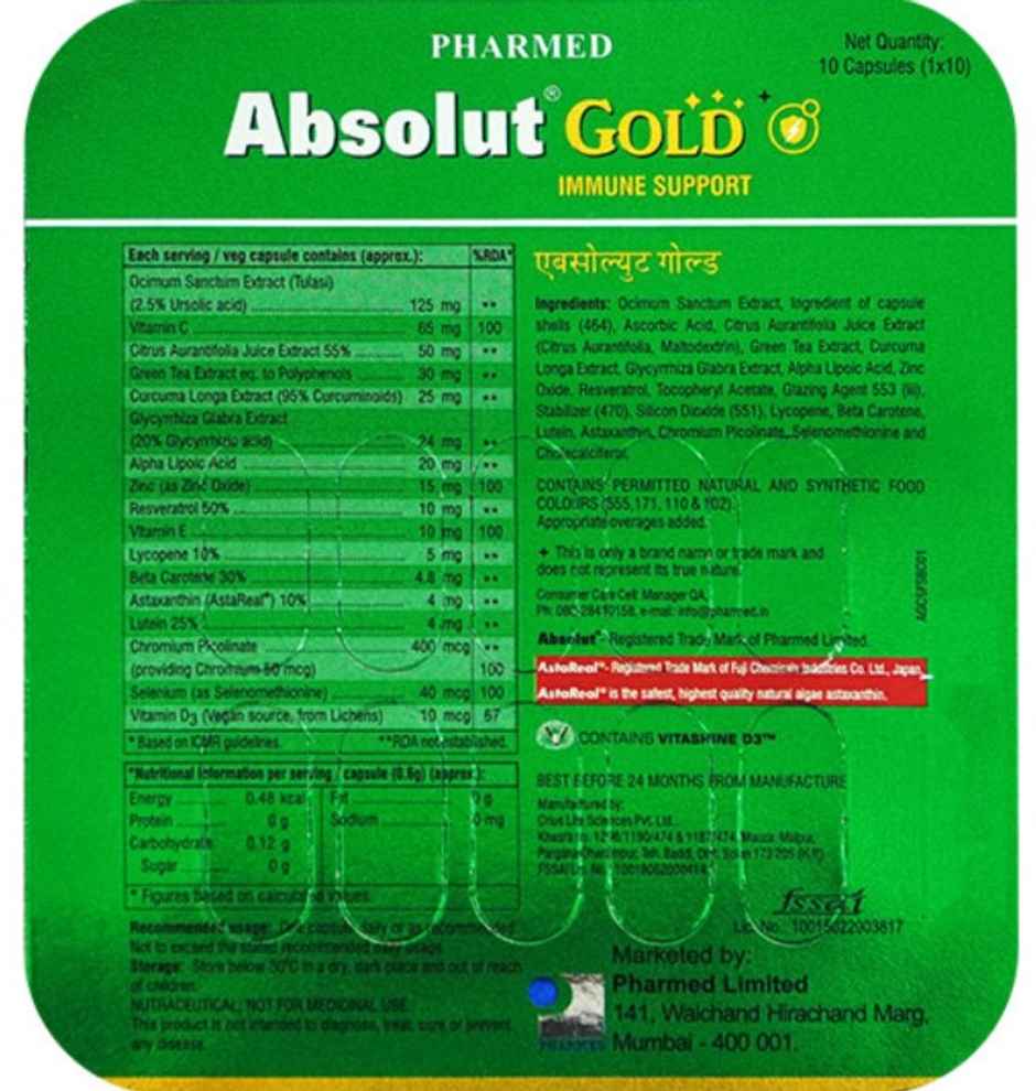 Absolut Gold Capsule
