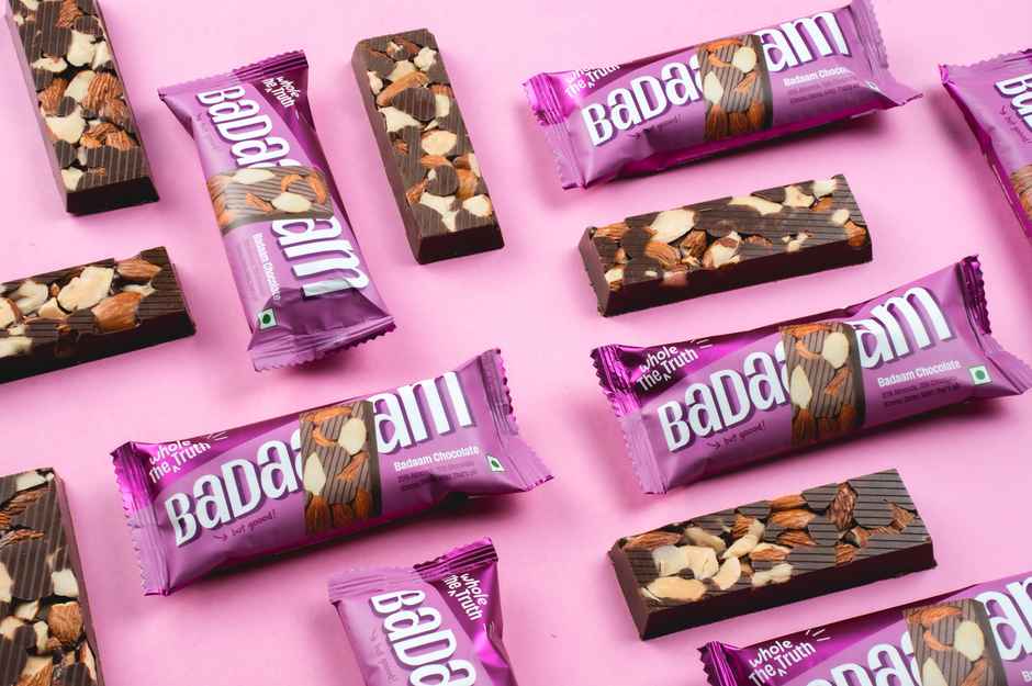 The Whole Truth Badaaaam Chocolate Bar With Almonds