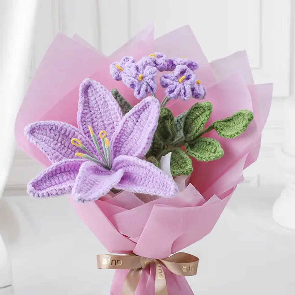 Artistic Crochet Flower Threads Bouquet | FNP