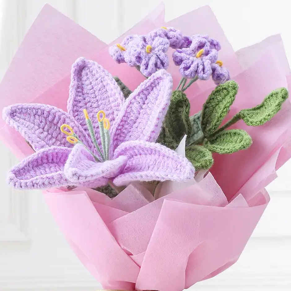 Artistic Crochet Flower Threads Bouquet | FNP