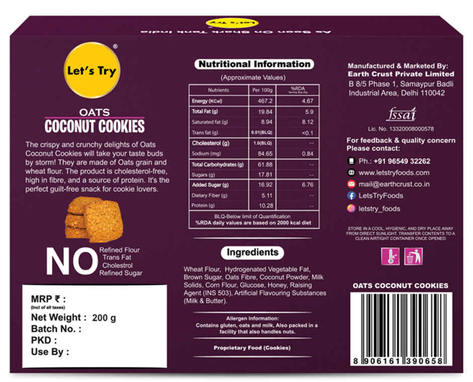 Let'S Try Oats Coconut Cookies