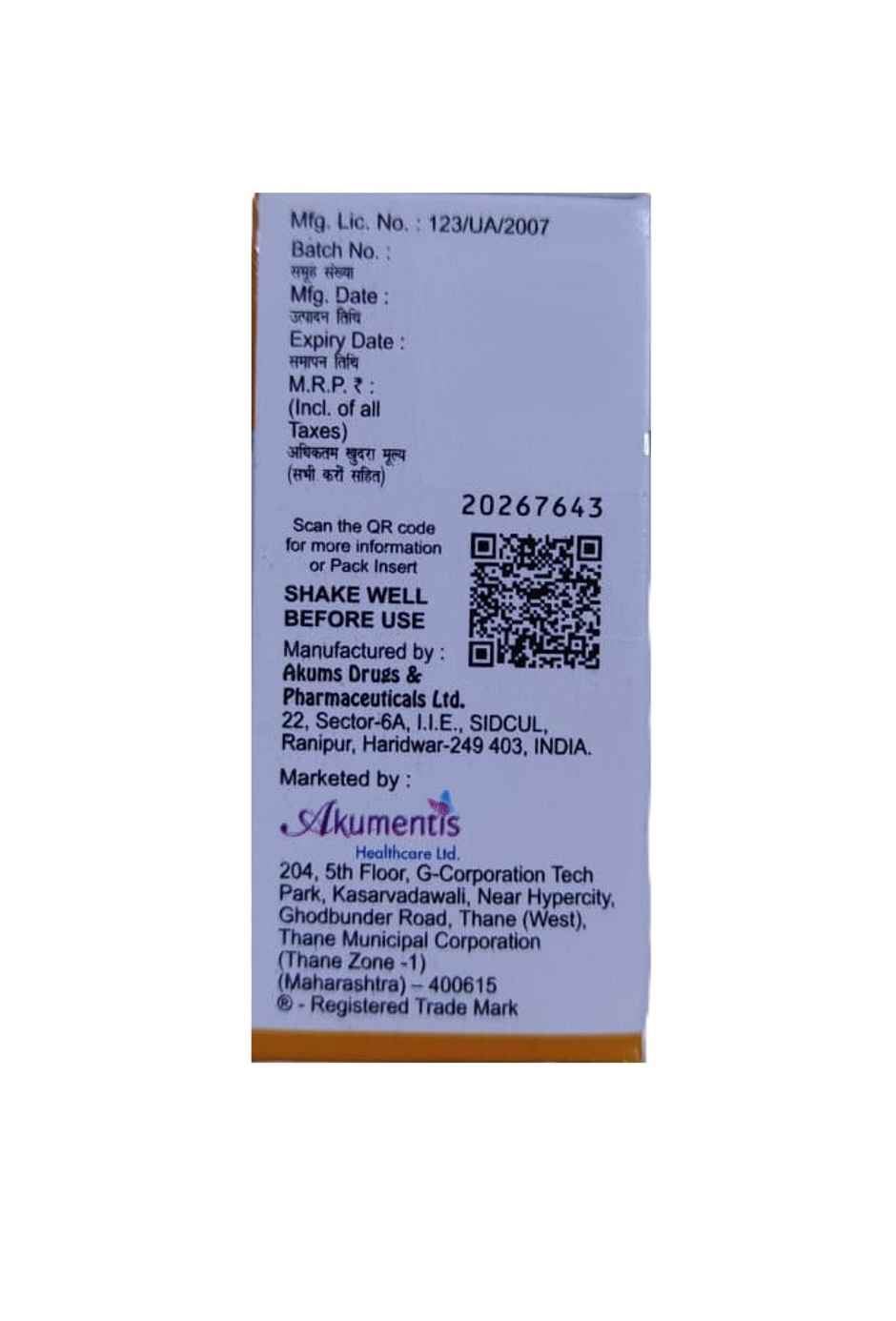 Welminic Orange Flavour Oral Drop